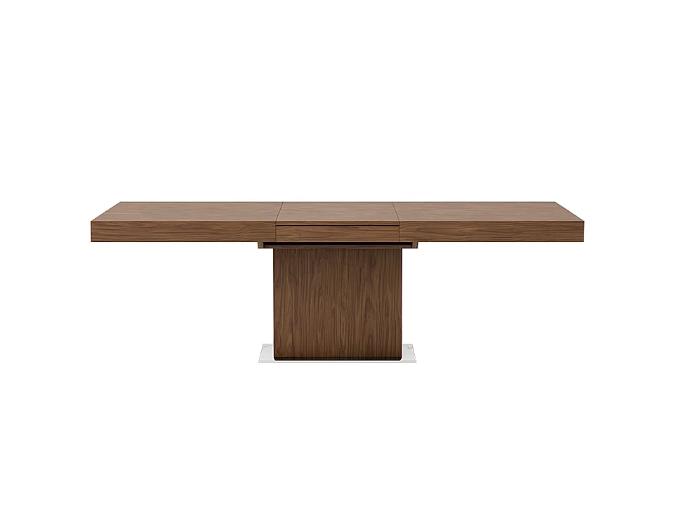 Uitschuifbare eettafel rechthoekig walnoot fineer 1015 ANGEL CERDA