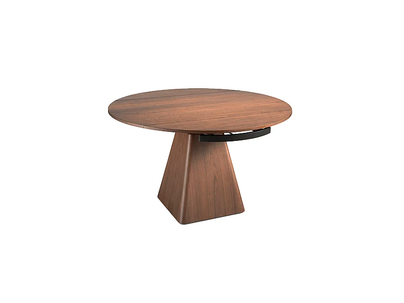 Rozkładany stół do jadalni okrągła orzech włoski