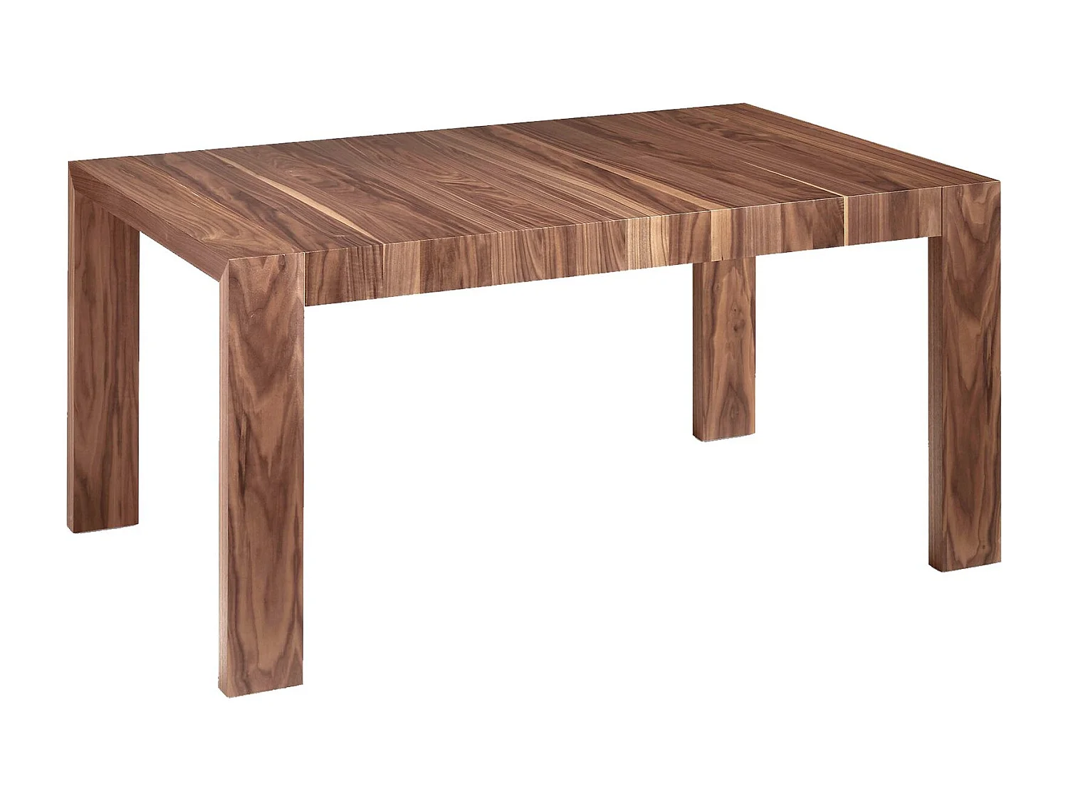 Uitschuifbare eettafel rechthoekig walnoot fineer 1012 ANGEL CERDA