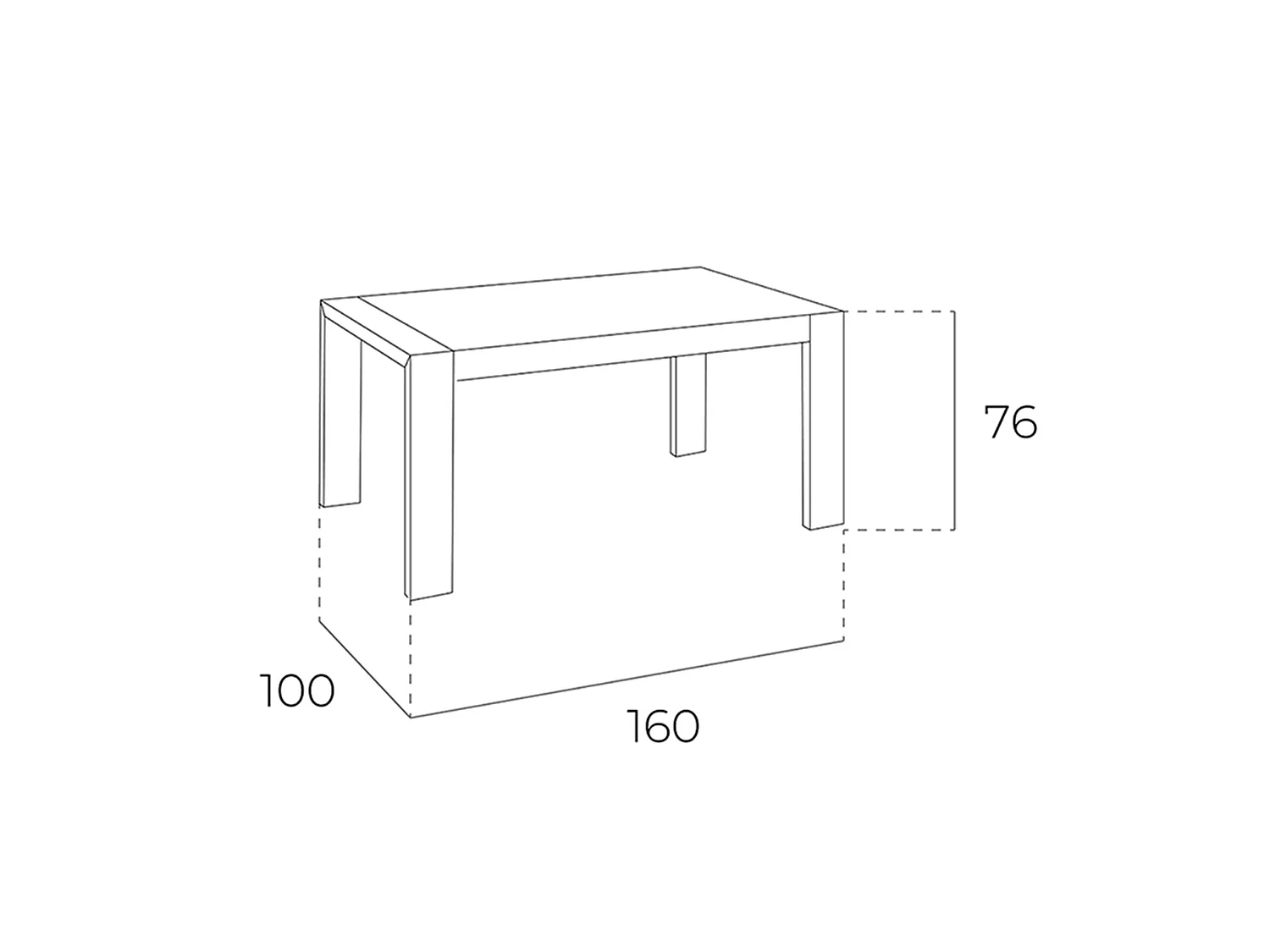 Table à manger à rallonge rectangulaire noyer 1012 ANGEL CERDA