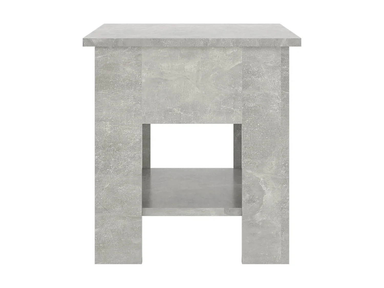 Table basse Gris béton 40x40x42 Bois d'ingénierie