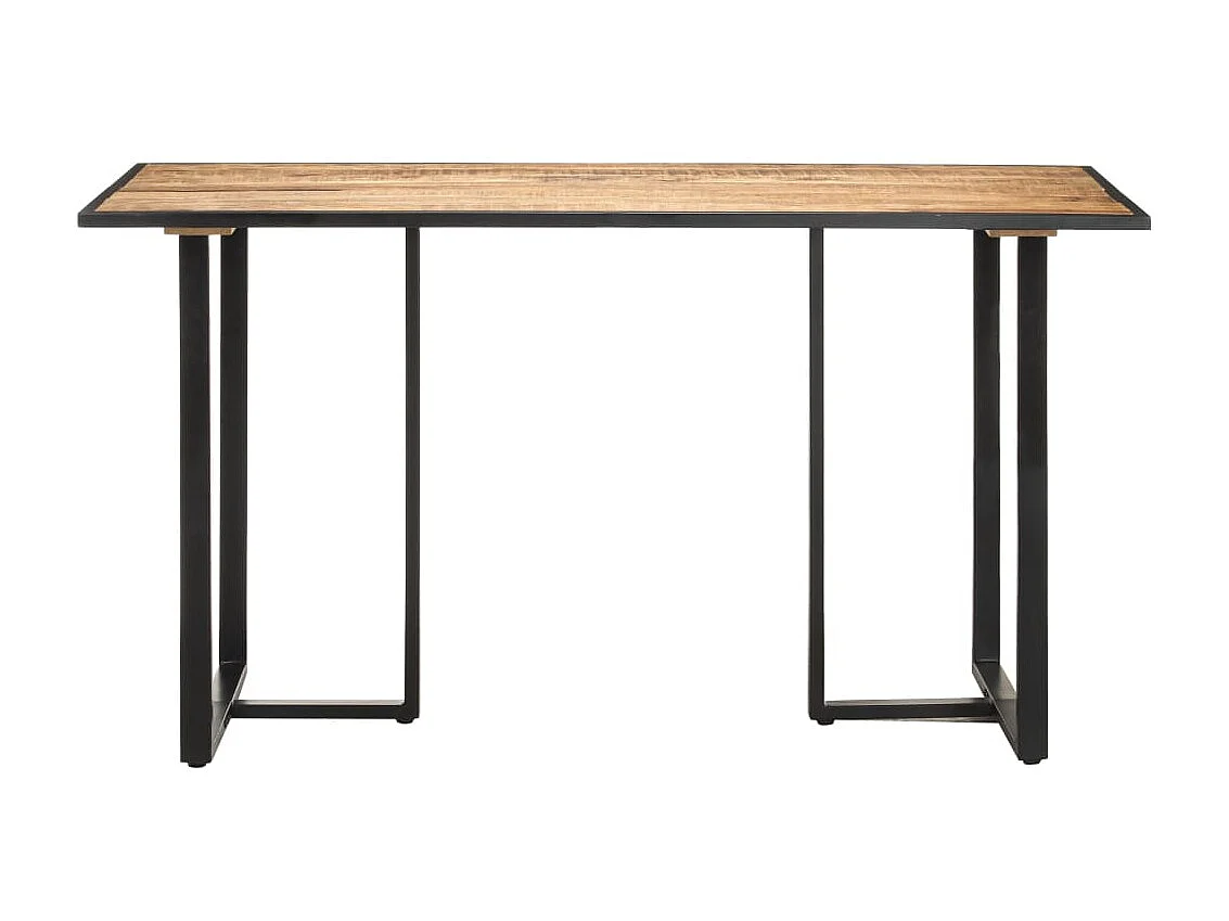Table de salle à manger 140cm Bois de manguier brut