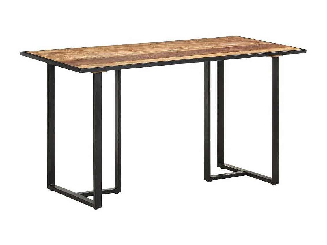 Table de salle à manger 140cm Bois de manguier brut