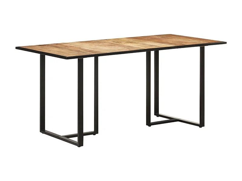 Table de salle à manger 160cm Bois de manguier brut