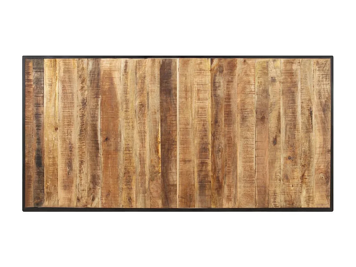 Table de salle à manger 160cm Bois de manguier brut