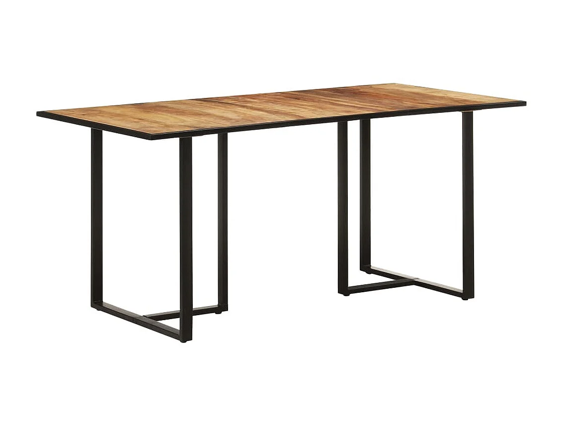 Table de salle à manger 160cm Bois de manguier brut