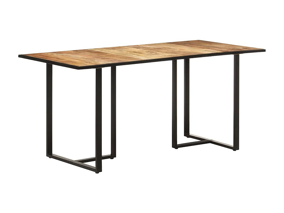Table de salle à manger 160cm Bois de manguier brut