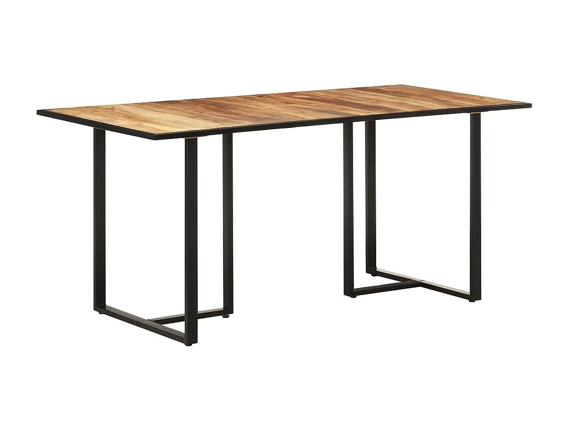Table de salle à manger 160cm Bois de manguier brut