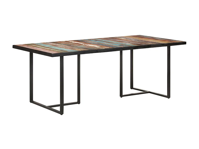 Table de salle à manger 200cm Bois de récupération massif