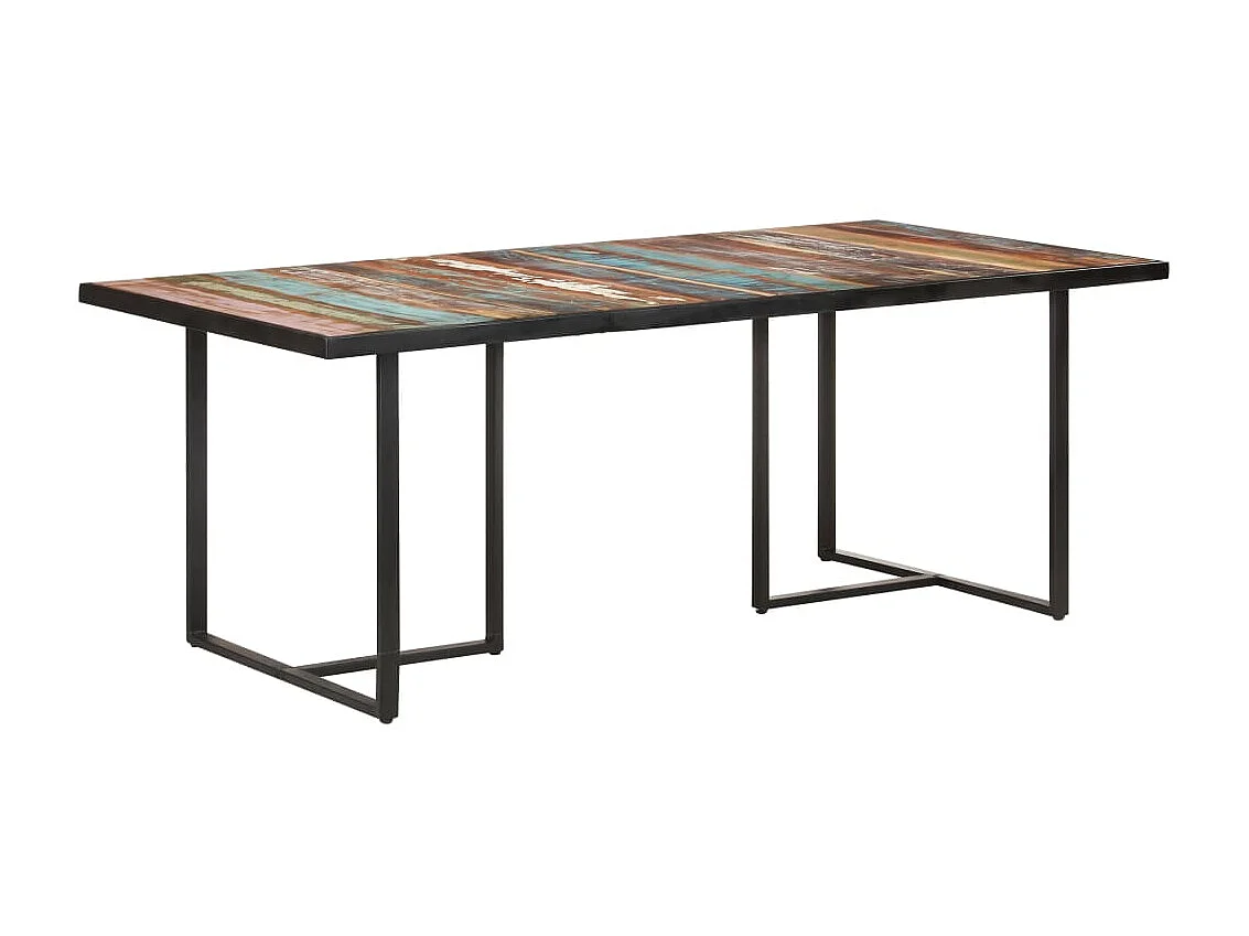 Table de salle à manger 200cm Bois de récupération massif