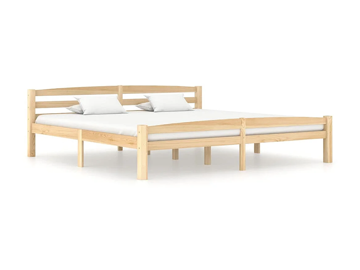 Lit Bois de pin massif 180x200 2