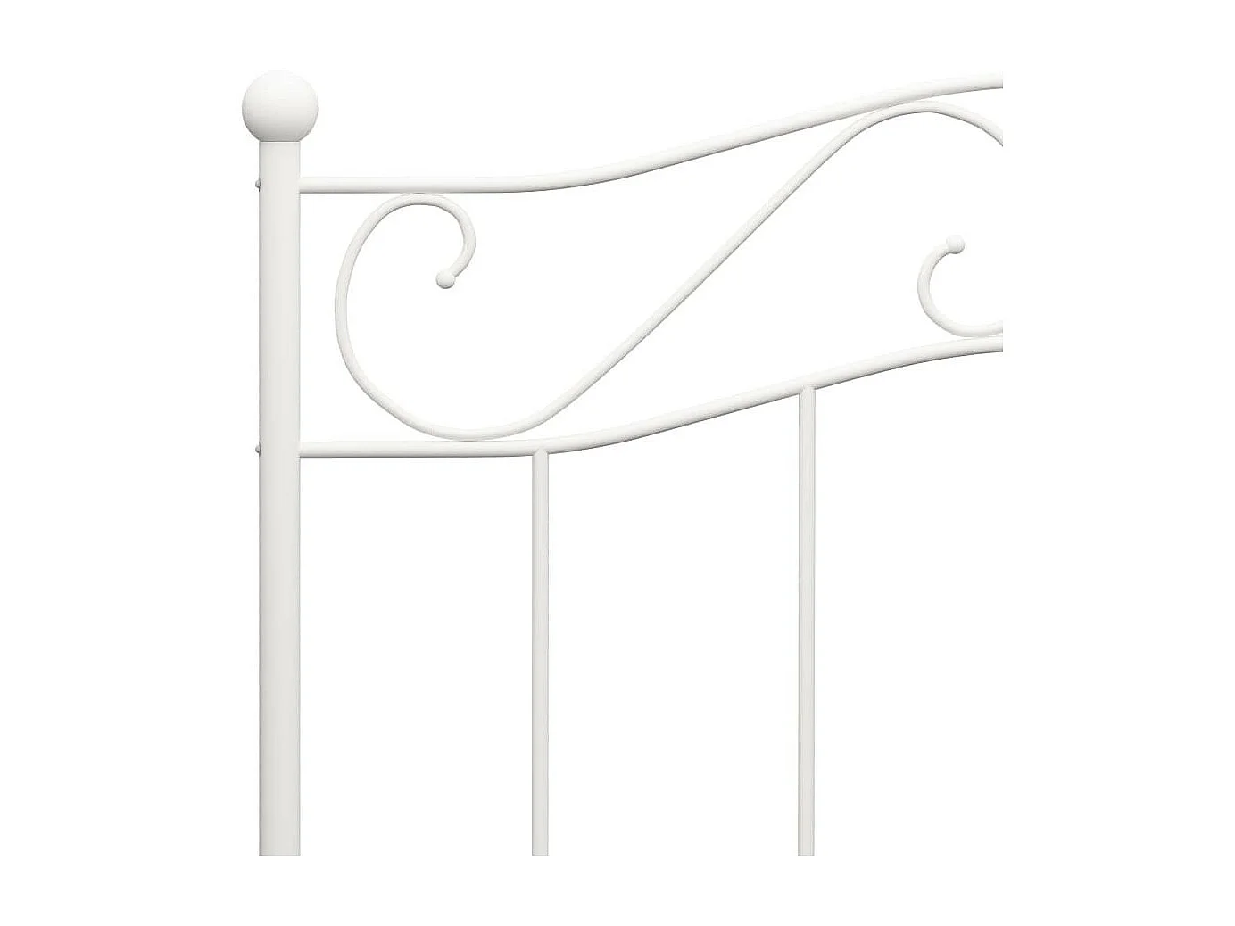 Lit Blanc Métal 100x200 4