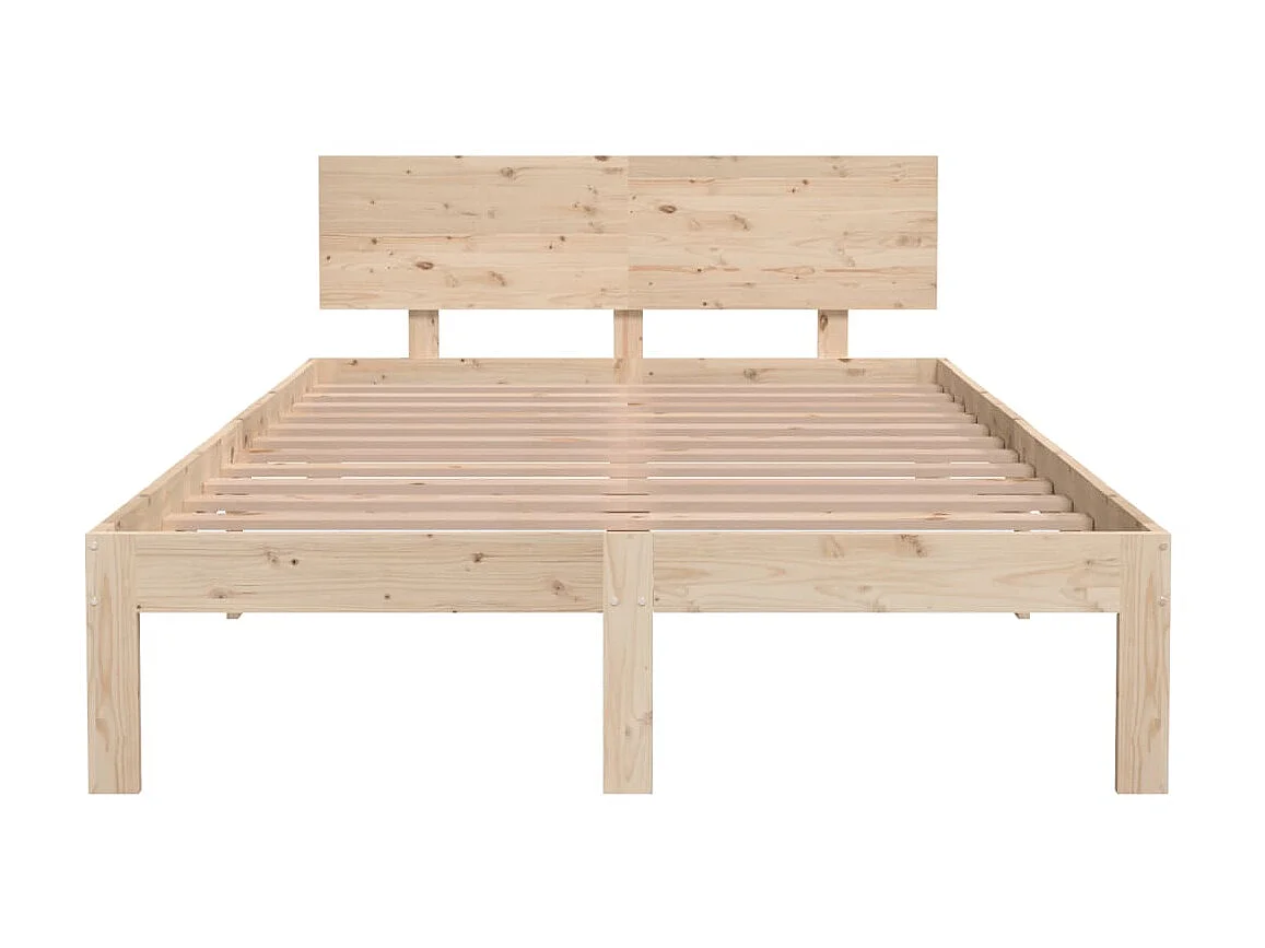 Lit Bois de pin massif 120x200 2