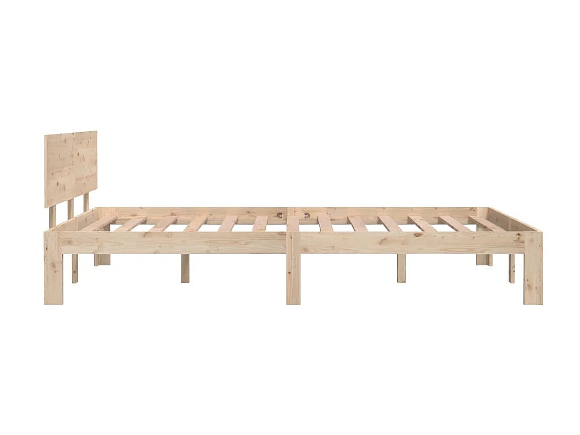 Lit Bois de pin massif 120x200 2