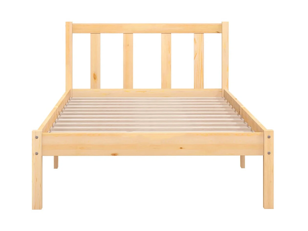 Lit Bois de pin massif 100x200 11