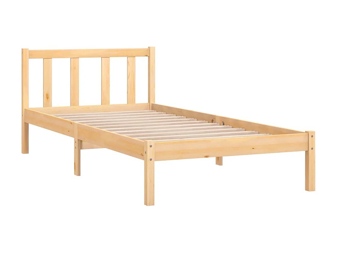 Lit Bois de pin massif 90x190 UK Simple