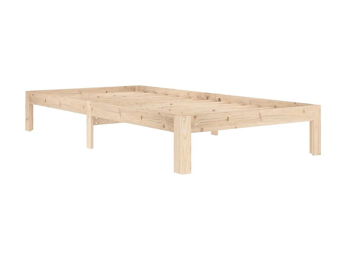 Lit Bois de pin massif 100x200 6