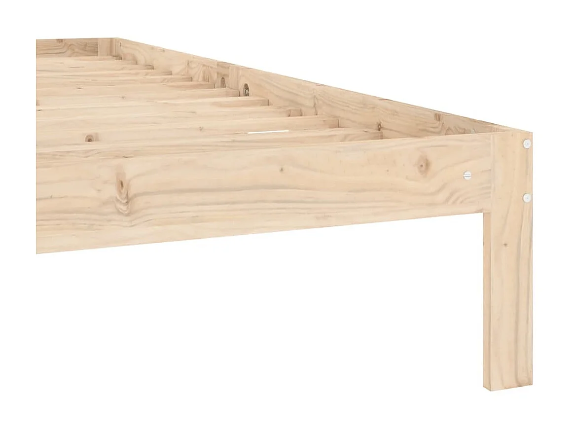 Lit Bois de pin massif 100x200 6