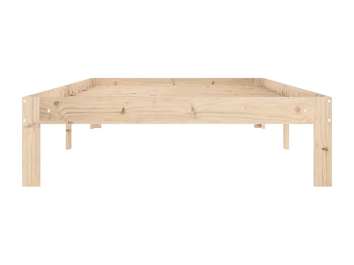 Lit Bois de pin massif 100x200 6