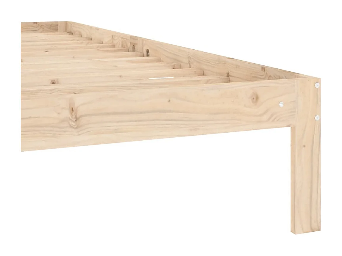 Lit Bois de pin massif 100x200 6