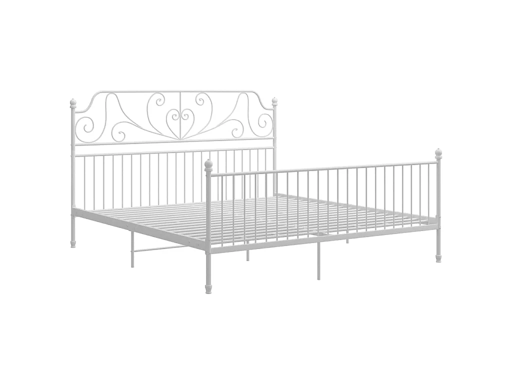 Bedframe metaal wit 180x200 cm