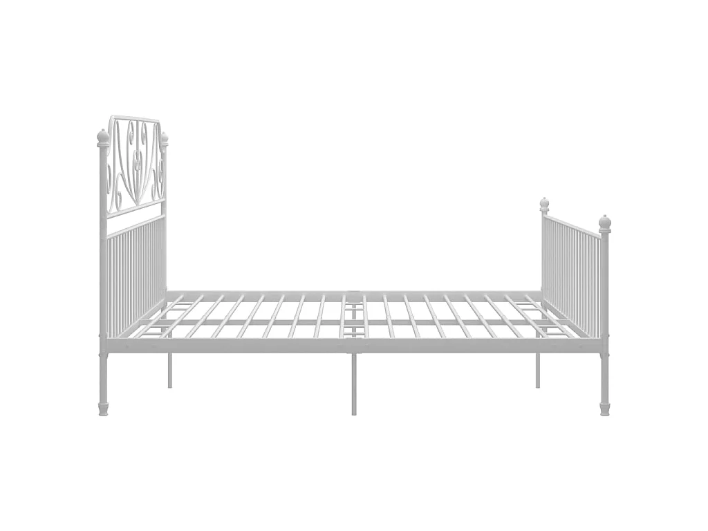 Bedframe metaal wit 180x200 cm