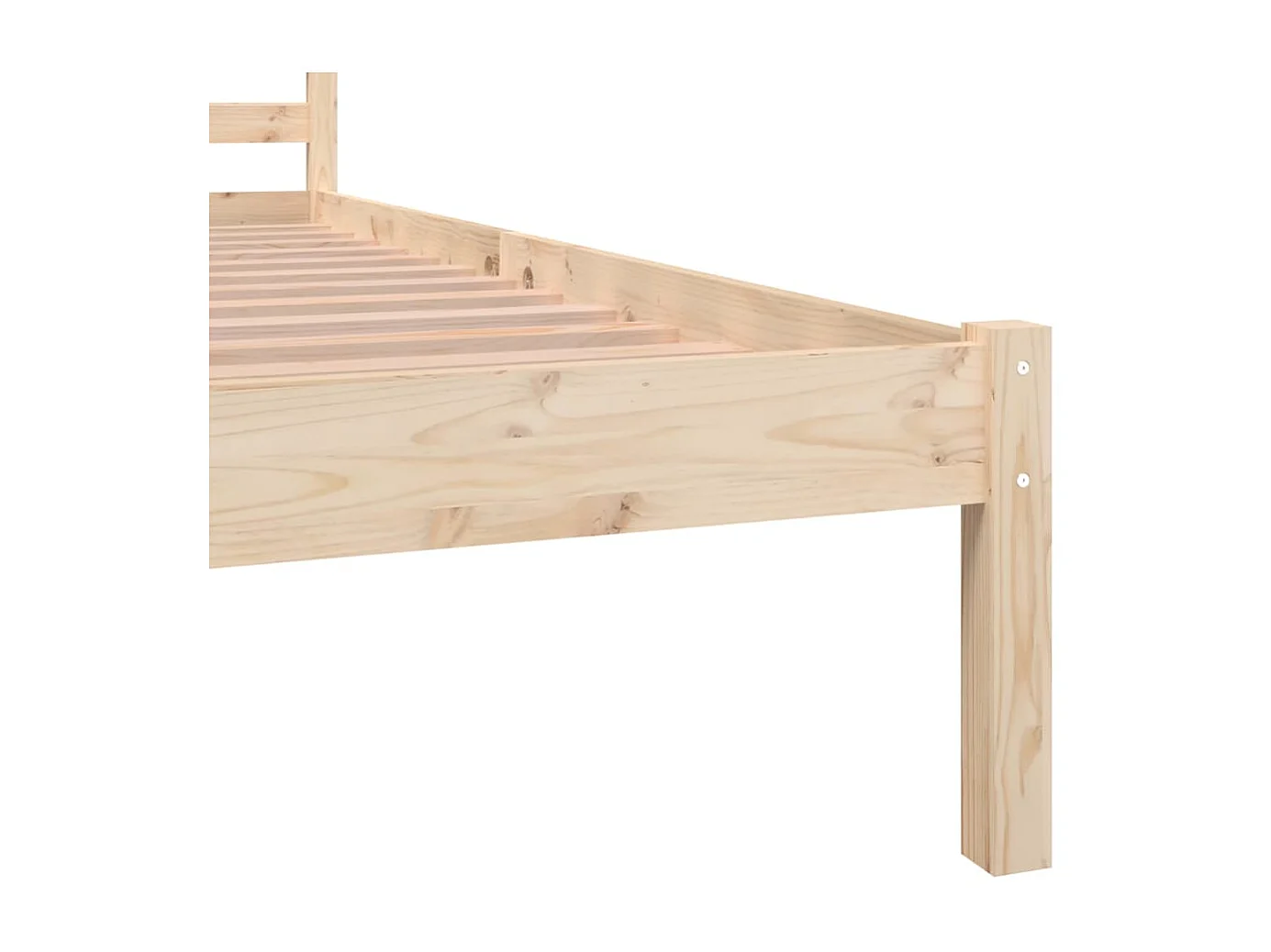 Lit Bois de pin massif 150x200 Très grand