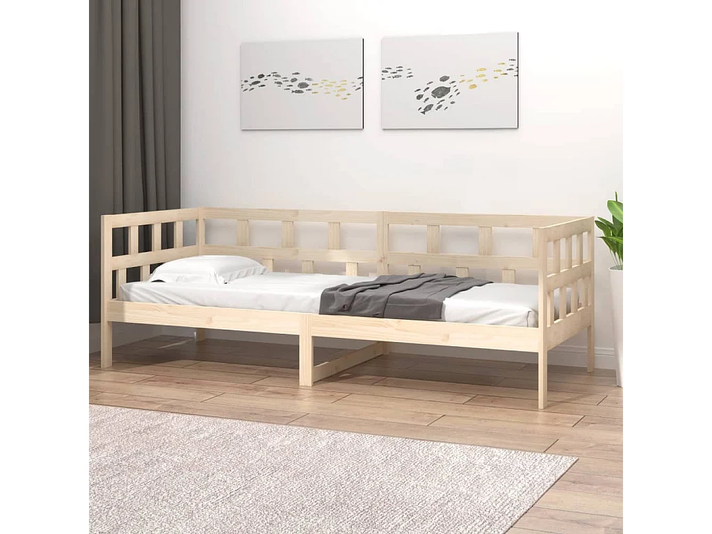 Lit de jour Bois massif de pin 80x200