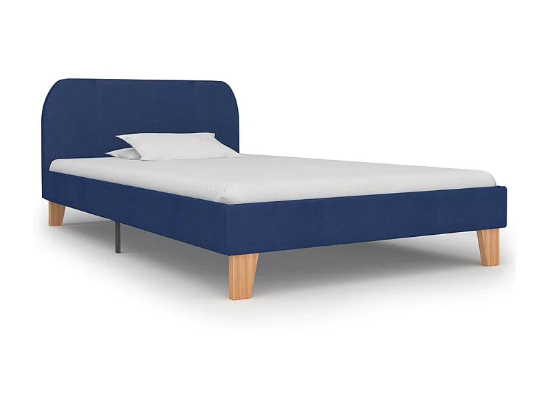 Lit Bleu Tissu 90x200 2