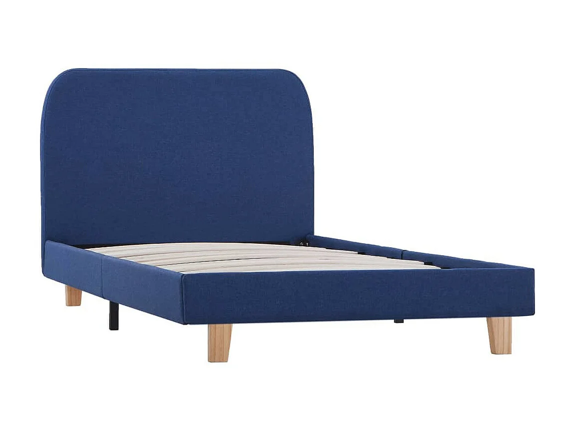 Lit Bleu Tissu 90x200 2