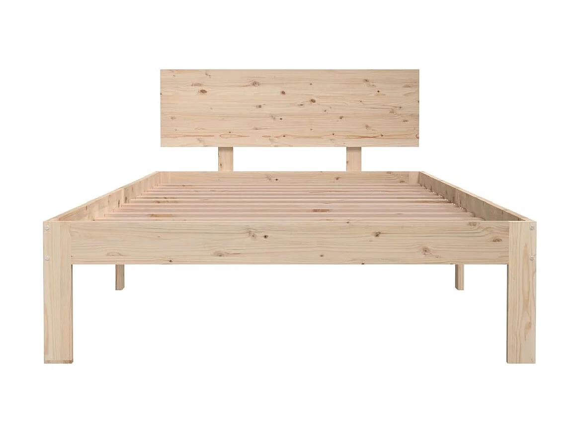 Lit Bois de pin massif 100x200 2