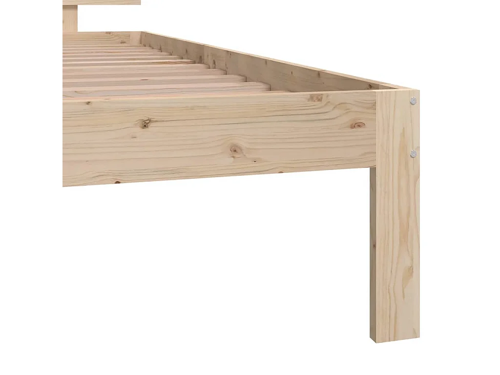 Lit Bois de pin massif 100x200 2