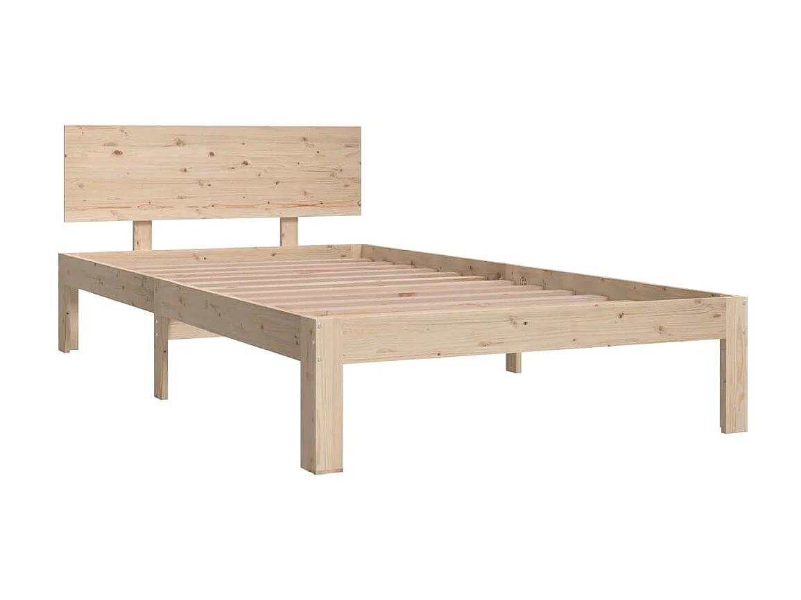 Lit Bois de pin massif 100x200 2