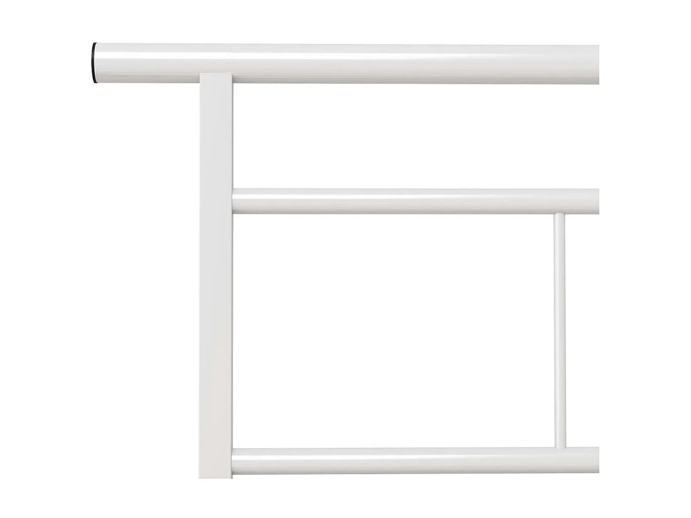 Lit Blanc Métal 90x200