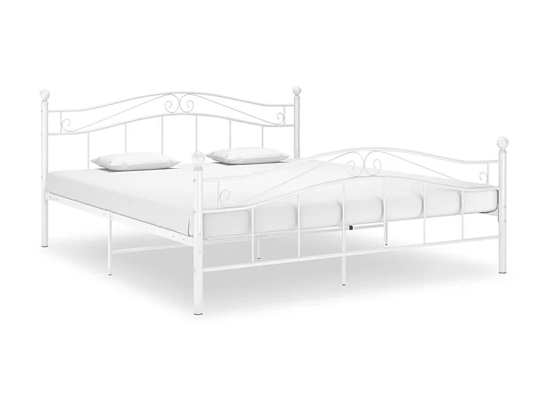 Lit Blanc Métal 180x200 4