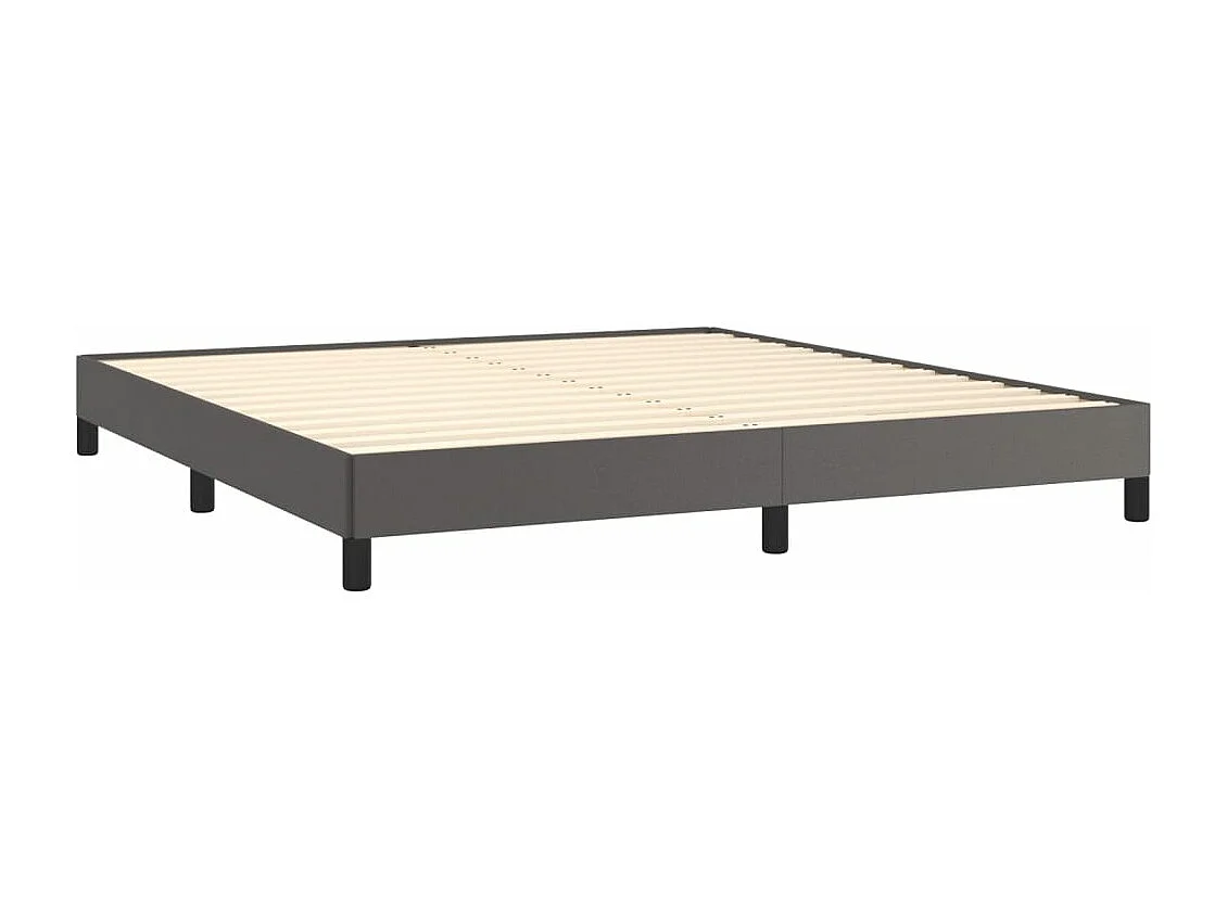 Lit Gris 160x200 Similicuir