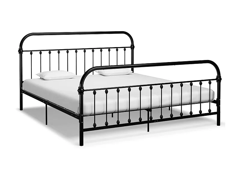 Lit Noir Métal 180x200 6