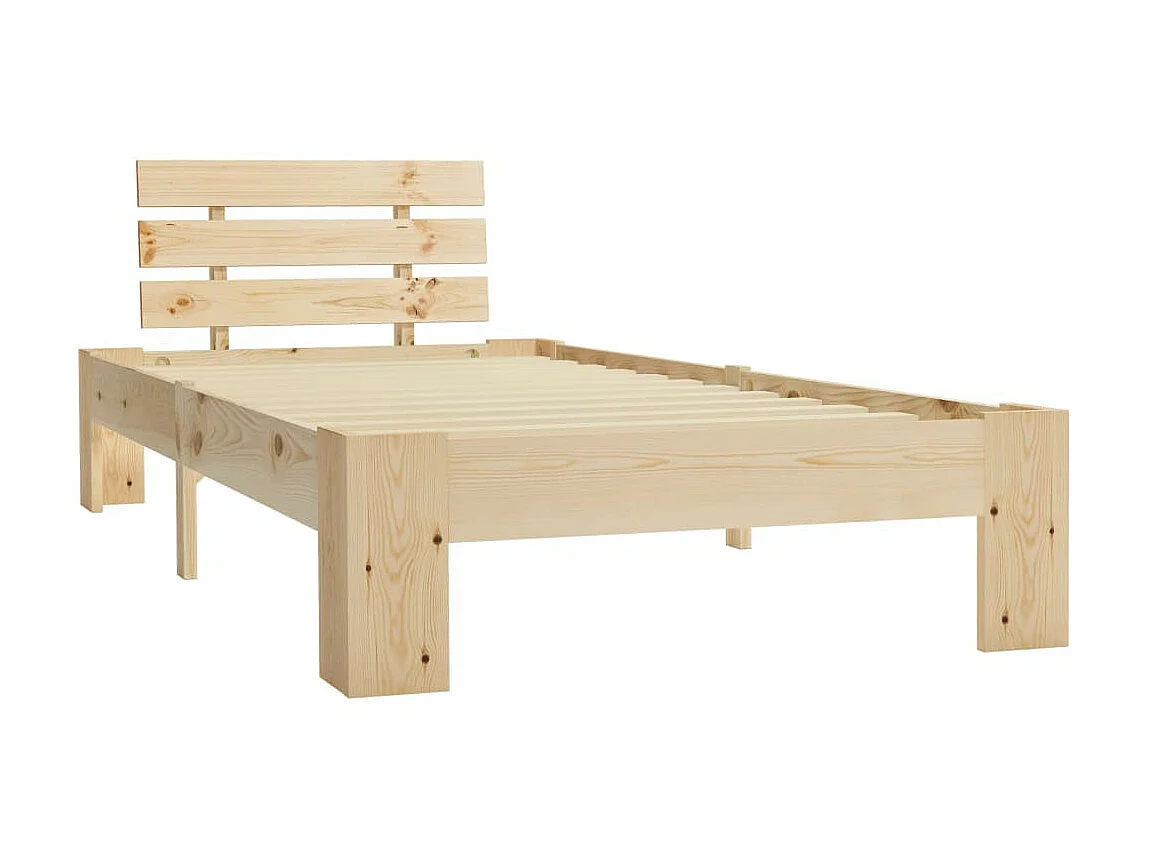 Lit Bois de pin massif 100x200