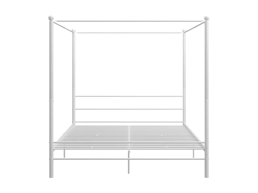 Hemelbedframe metaal wit 180x200 cm