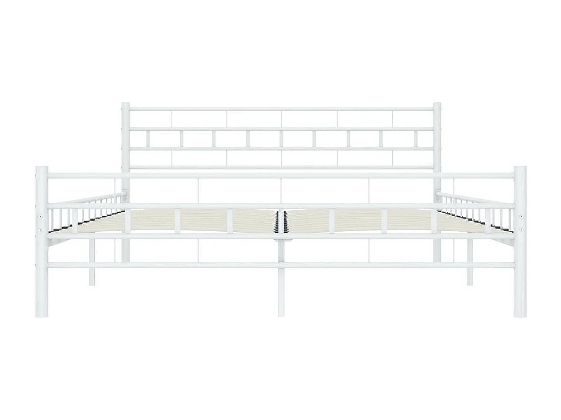Lit Blanc Métal 200x200 6