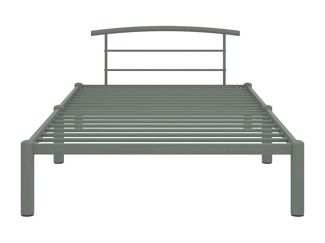 Lit Gris Métal 90x200 4