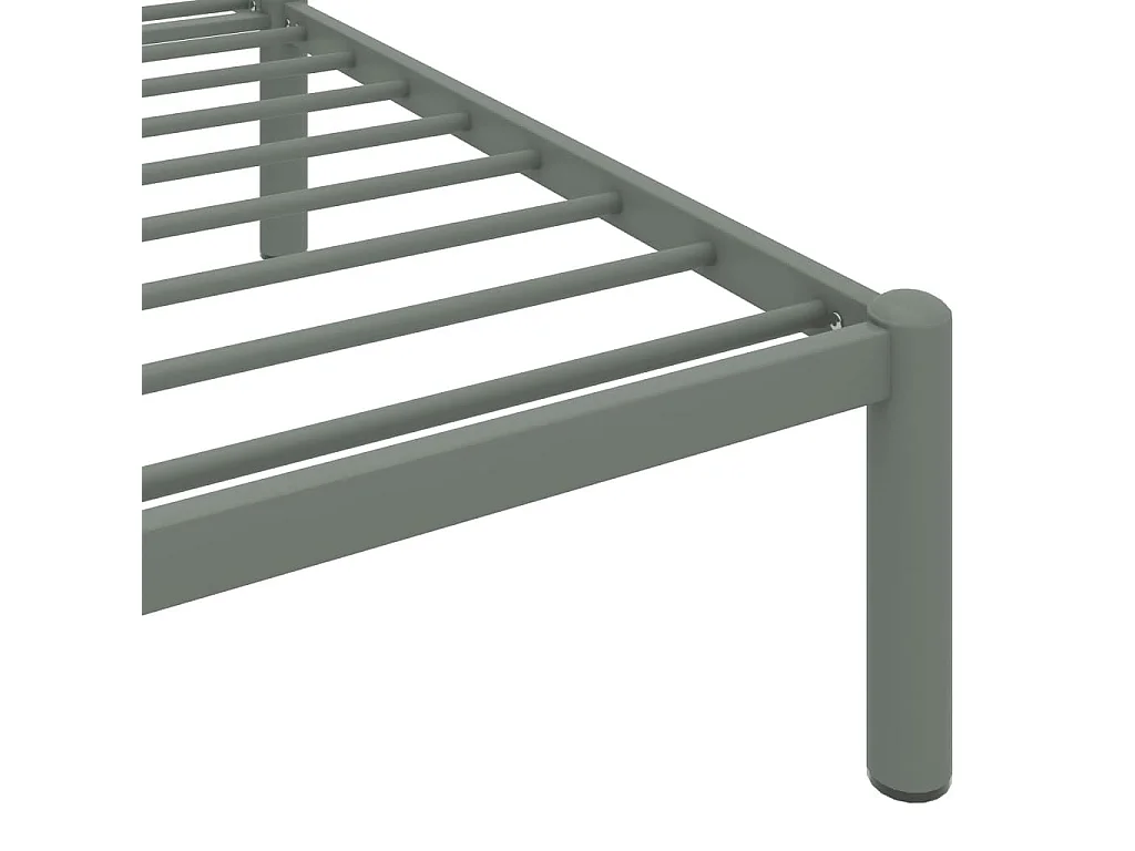 Lit Gris Métal 90x200 4
