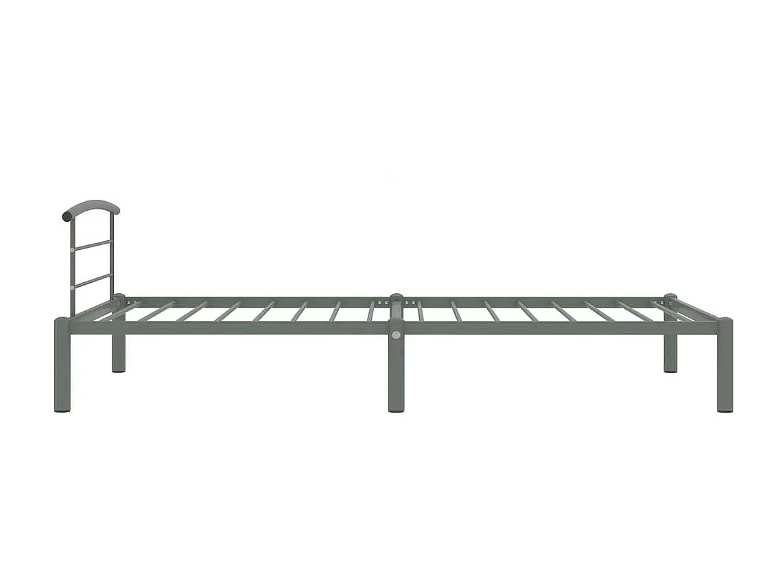 Lit Gris Métal 90x200 4