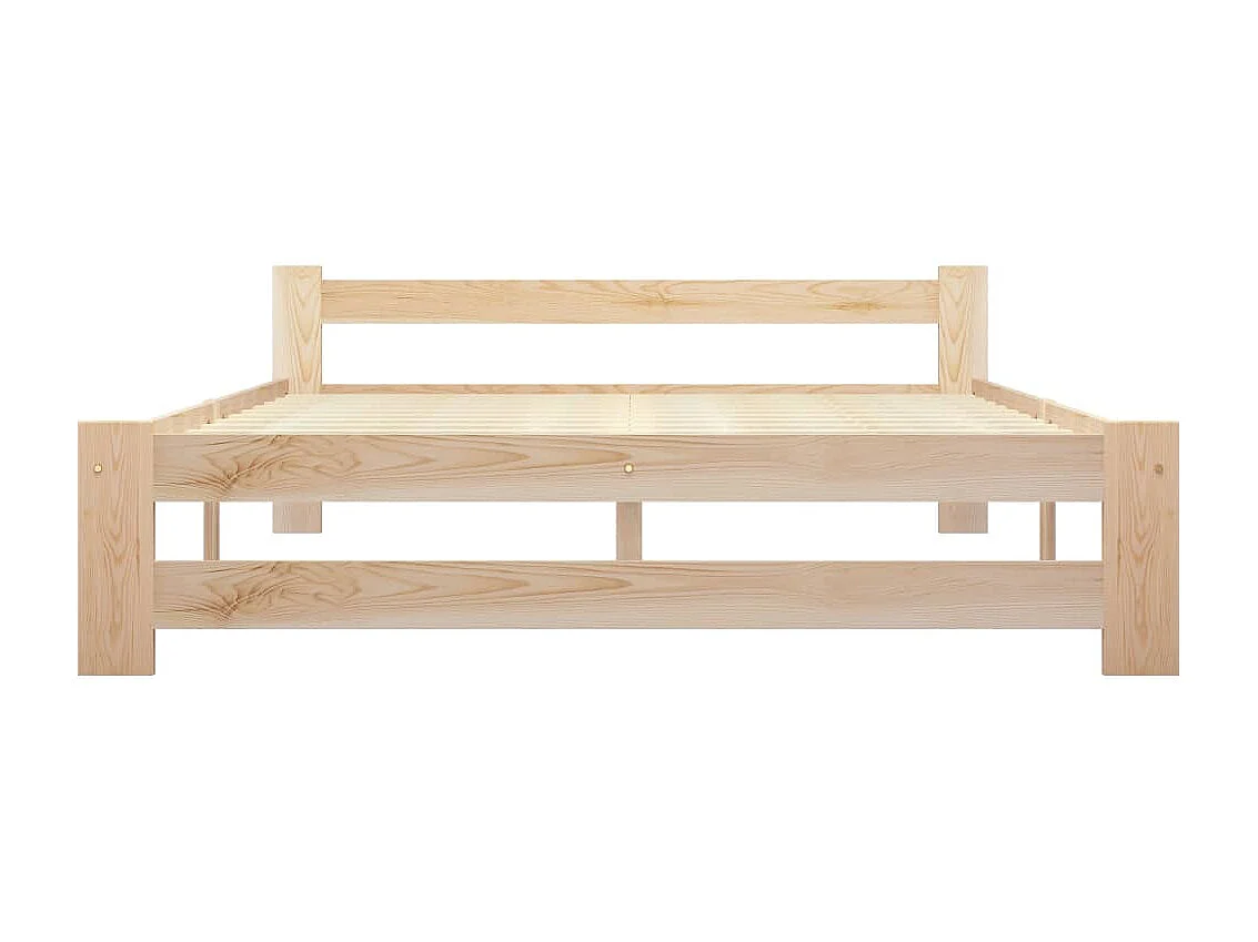 Lit Bois de pin massif 120x200 13