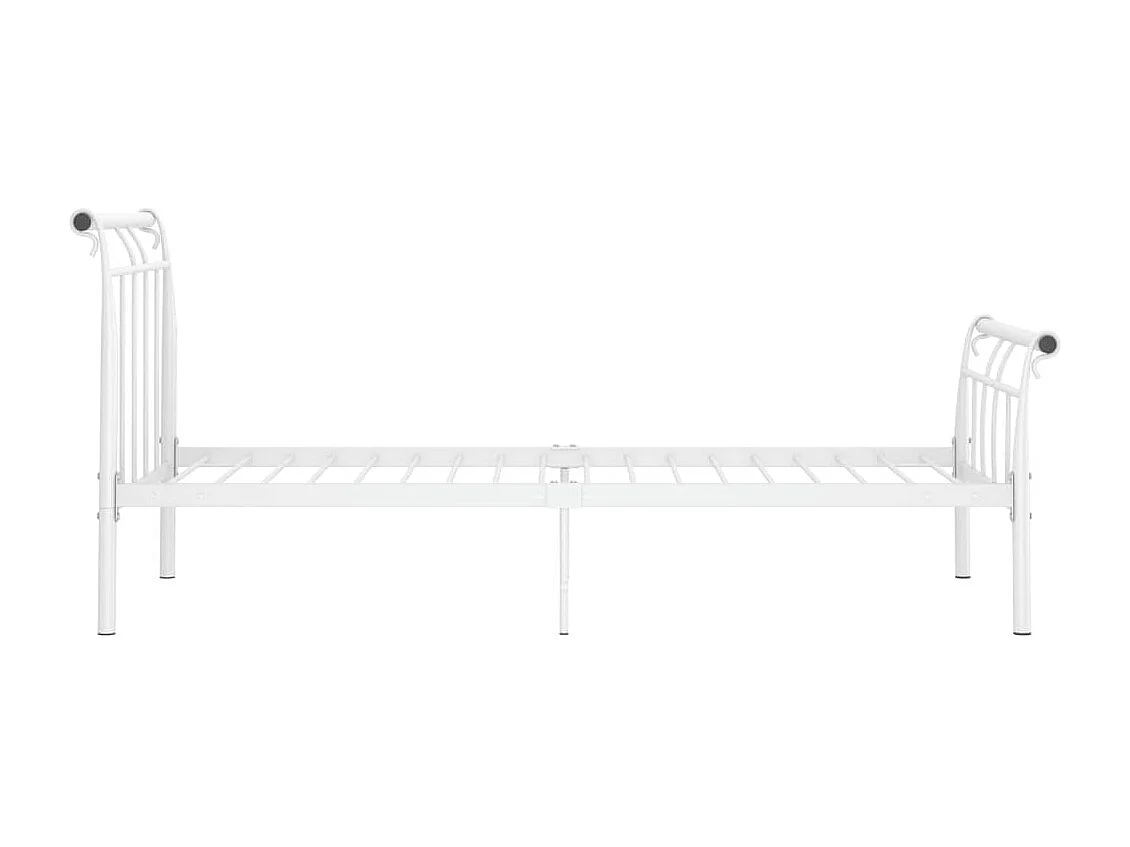 Lit Blanc Métal 100x200 3