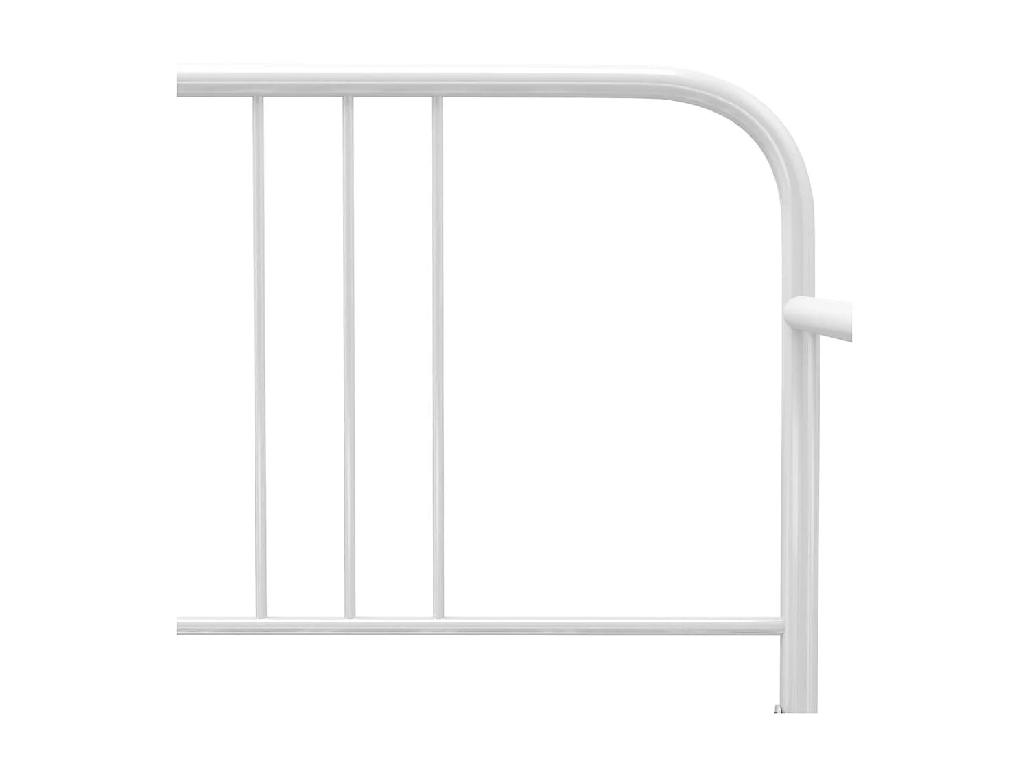 Cadre de canapé-lit extensible Blanc Métal 90x200 4