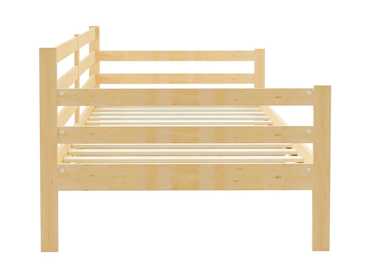 Lit Bois de pin massif 90x200 2