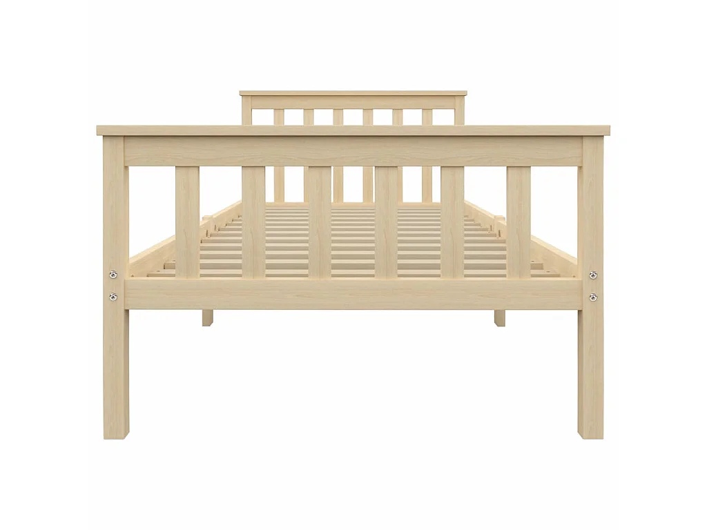 Lit Bois clair Bois de pin massif 100x200