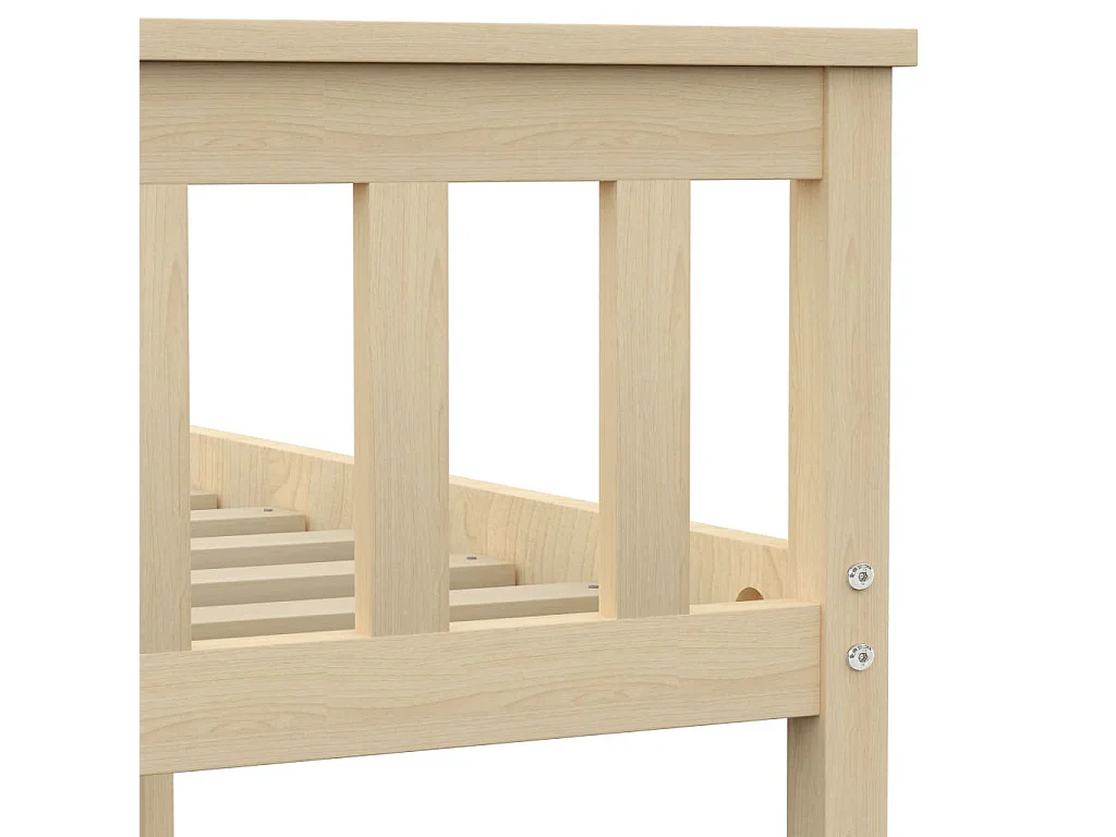 Lit Bois clair Bois de pin massif 100x200