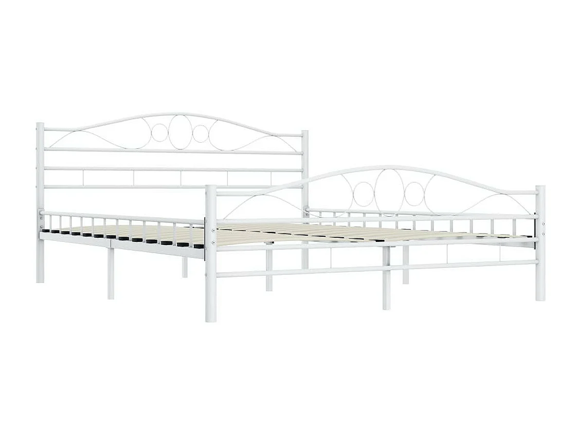 Lit Blanc Métal 140x200 4